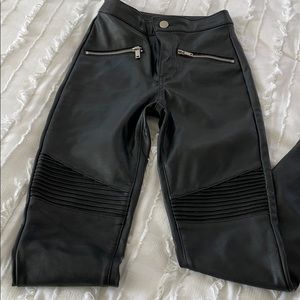 Black Leather Pants